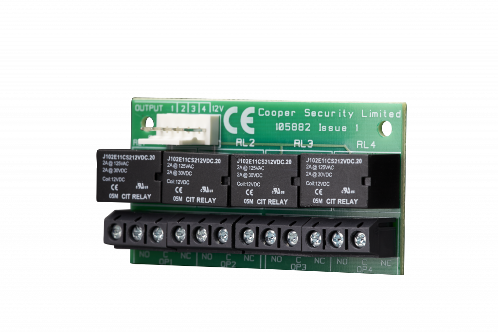 Four relay output card Secure Distribution